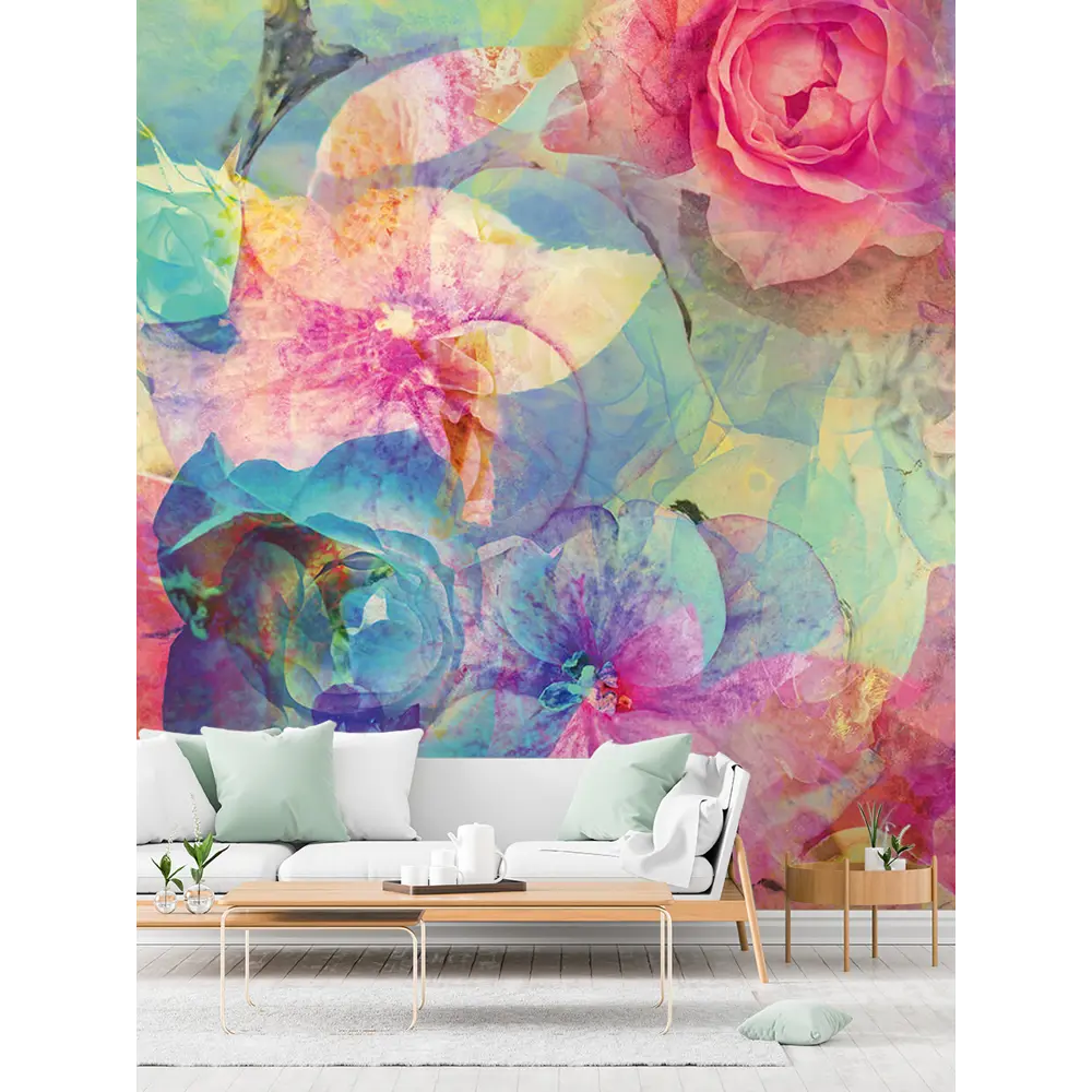 Фото Фотообои флизелиновые Postermarket 368x254 см WM-64NW Яркие цветы