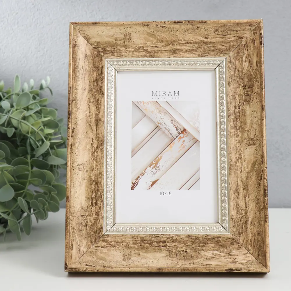 Фото Рамка Мирам 9854742, 10x15 см, пластик, пластиковый экран
