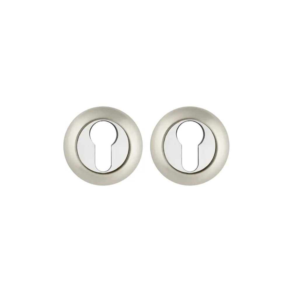 Фото Накладка под цилиндр Fuaro ET.R.RM54 SN/CP-3 матовый никель/хром Фото Накладка под цилиндр Fuaro ET.R.RM54 SN/CP-3 матовый никель/хром