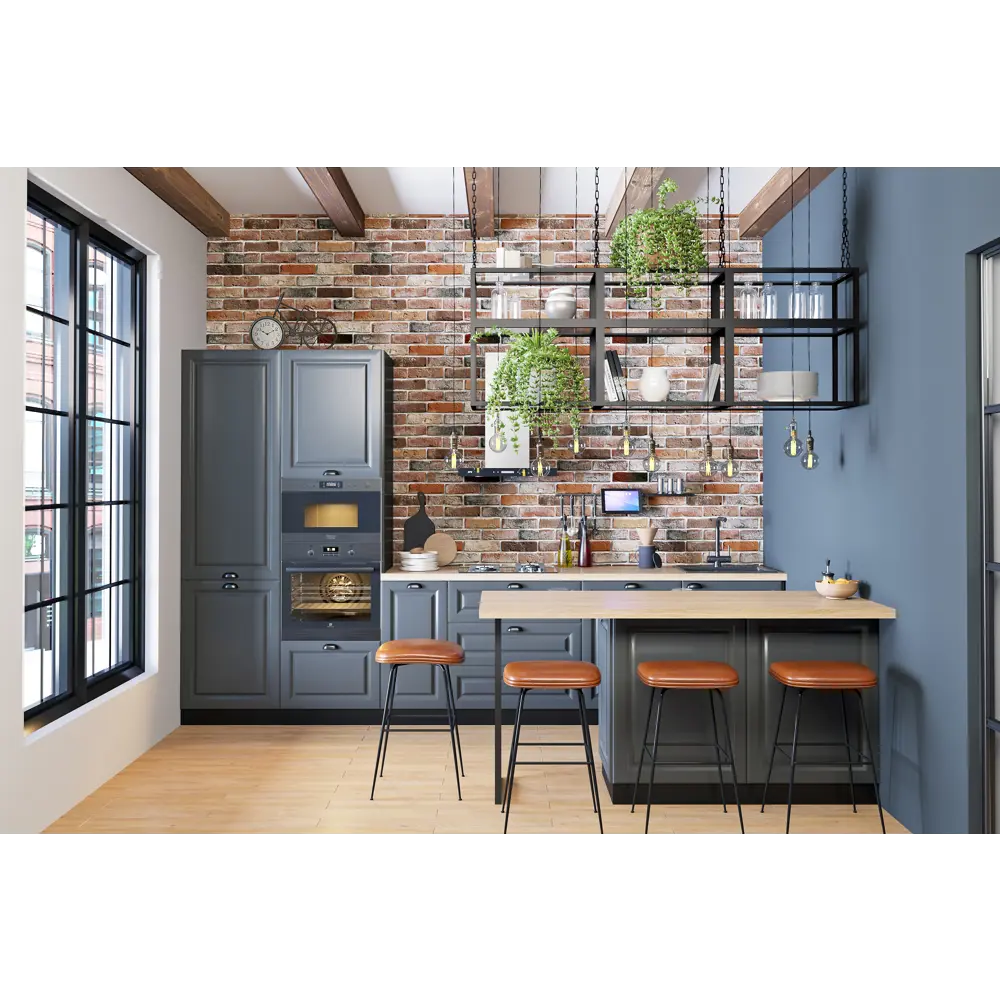 Фото 3 Фальшпанель для шкафа Delinia ID «Мегион» 37x102.4 см, МДФ, цвет тёмно-серый Фото 3 Фальшпанель для шкафа Delinia ID «Мегион» 37x102.4 см, МДФ, цвет тёмно-серый