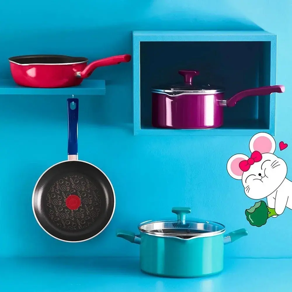 Фото 13 Кастрюля с крышкой 5 л Tefal G8044604 алюминий цвет бирюзовый Фото 13 Кастрюля с крышкой 5 л Tefal G8044604 алюминий цвет бирюзовый