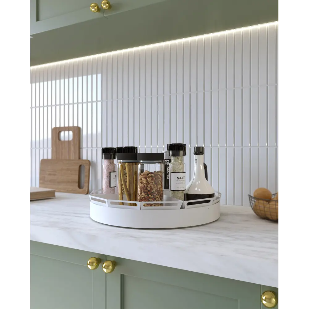 Фото 9 Органайзер Tempache 46x8x46 см сталь цвет белый Фото 9 Органайзер Tempache 46x8x46 см сталь цвет белый