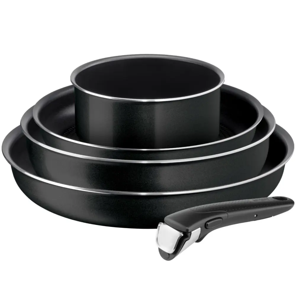 Фото 2 Набор посуды Tefal 04193850 8 предметов алюминий цвет черный Фото 2 Набор посуды Tefal 04193850 8 предметов алюминий цвет черный
