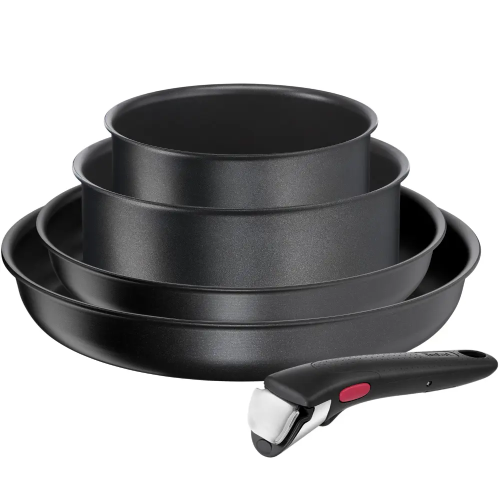 Фото Набор посуды Tefal L7629102 5 предметов алюминий цвет черный Фото Набор посуды Tefal L7629102 5 предметов алюминий цвет черный