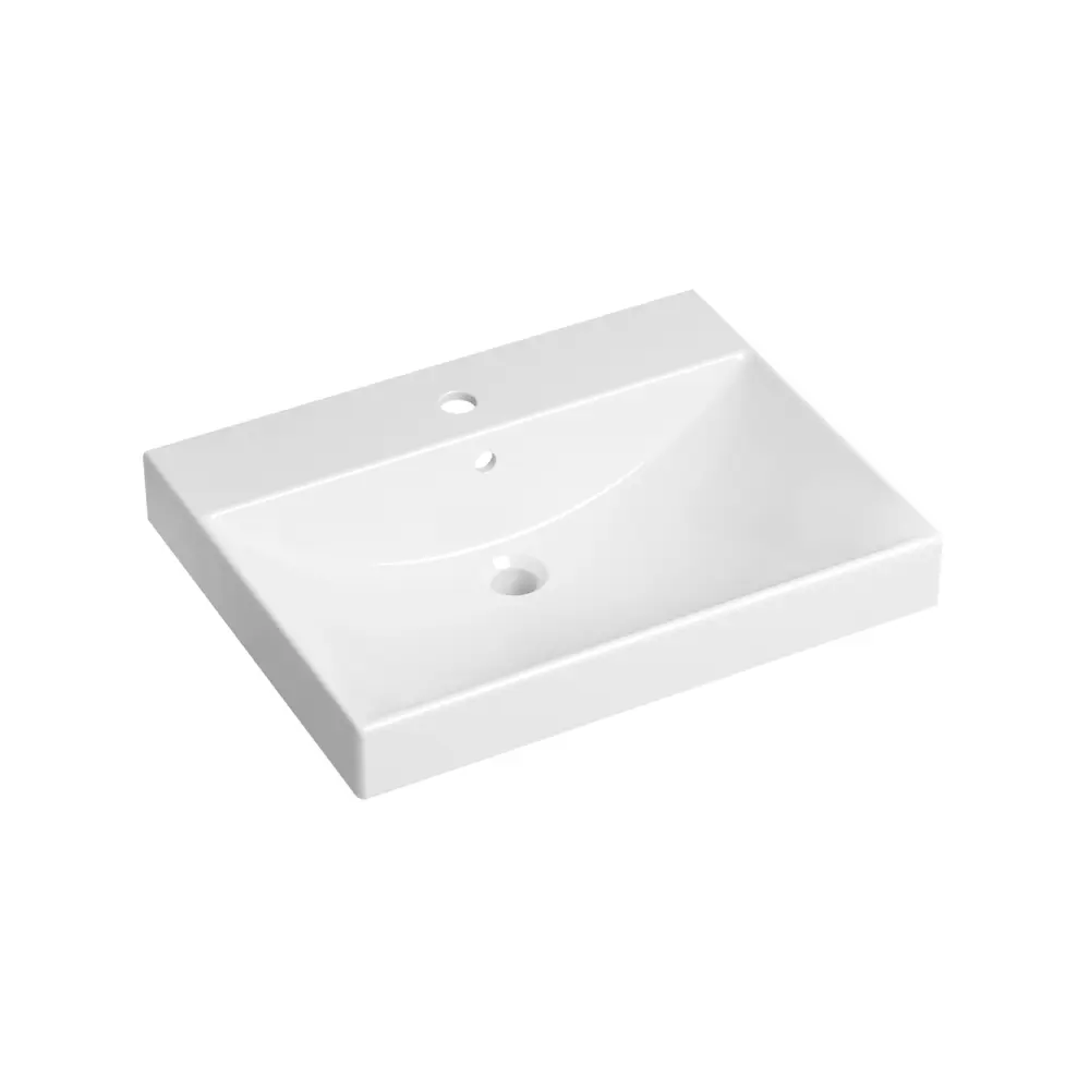 Фото 2 Врезная раковина Lavinia Boho Bathroom Sink 33311012 прямоугольная 60см фарфор цвет белый глянец Фото 2 Врезная раковина Lavinia Boho Bathroom Sink 33311012 прямоугольная 60см фарфор цвет белый глянец