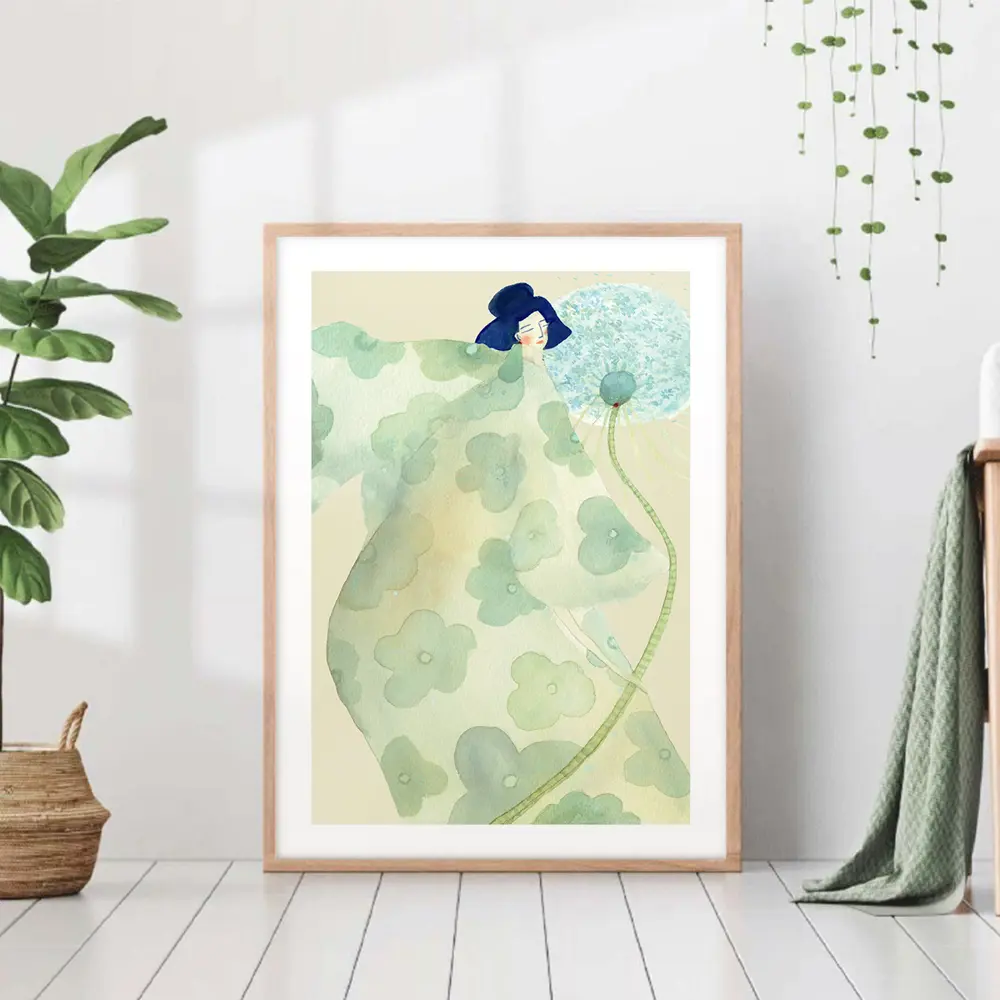 Фото Постер 28 картин "Девушка и одуванчик" 50x40 см Фото Постер 28 картин "Девушка и одуванчик" 50x40 см