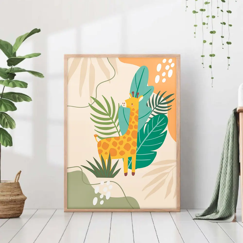 Фото Постер 28 картин "Жираф в траве" 70x50 см Фото Постер 28 картин "Жираф в траве" 70x50 см