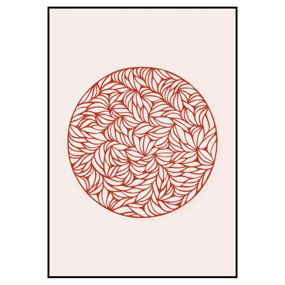 Фото 2 Постер 28 картин "Красный узор в круге" 70x50 см Фото 2 Постер 28 картин "Красный узор в круге" 70x50 см