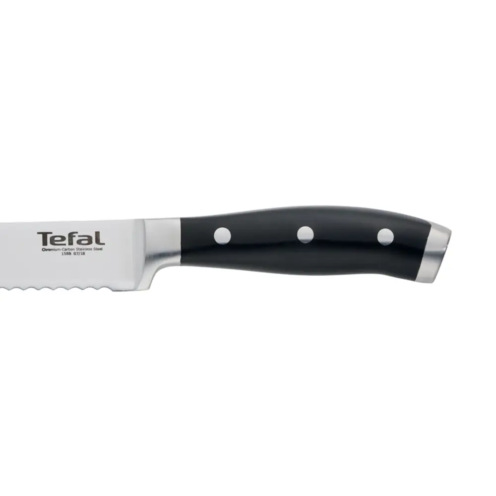 Фото 2 Кухонный нож для хлеба Tefal Character лезвие 20 см цвет нержавеющая сталь/черный Фото 2 Кухонный нож для хлеба Tefal Character лезвие 20 см цвет нержавеющая сталь/черный