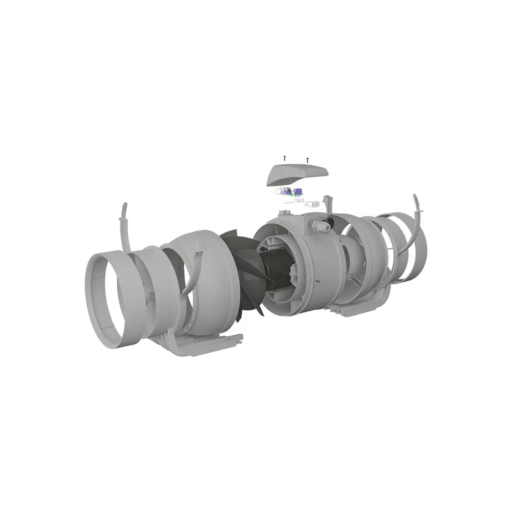 Фото 2 Вентилятор вытяжной Era pro TYPHOON 160 2SP D160 мм 49 дБ 540 м³/ч цвет белый Фото 2 Вентилятор вытяжной Era pro TYPHOON 160 2SP D160 мм 49 дБ 540 м³/ч цвет белый