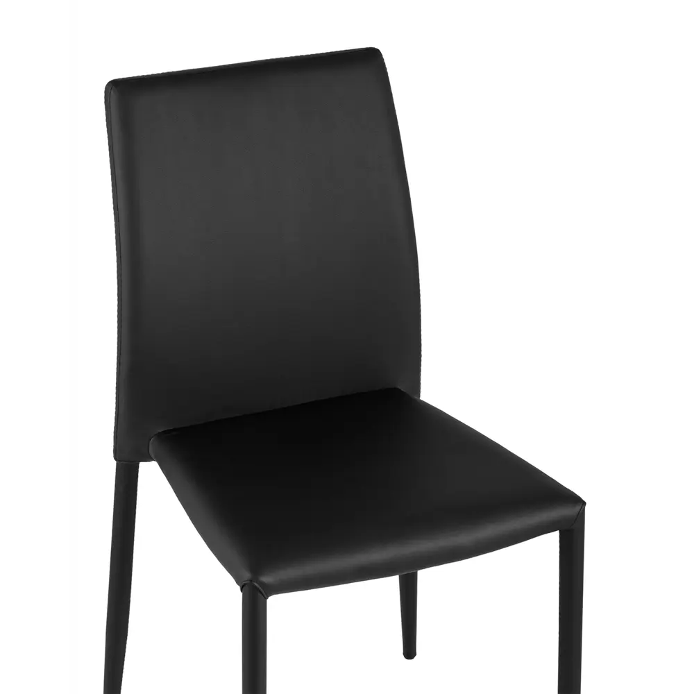 Фото 2 Стул кухонный Стул груп Abner Black Box 87x50x39 см экокожа цвет черный 4 шт Фото 2 Стул кухонный Стул груп Abner Black Box 87x50x39 см экокожа цвет черный 4 шт