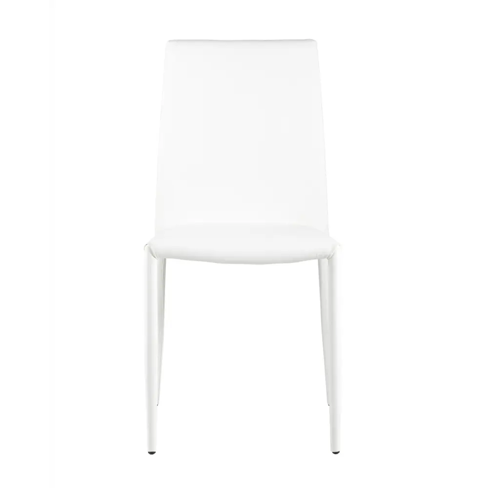 Фото 7 Стул кухонный Стул груп Abner white 87x50x39 см экокожа цвет белый Фото 7 Стул кухонный Стул груп Abner white 87x50x39 см экокожа цвет белый