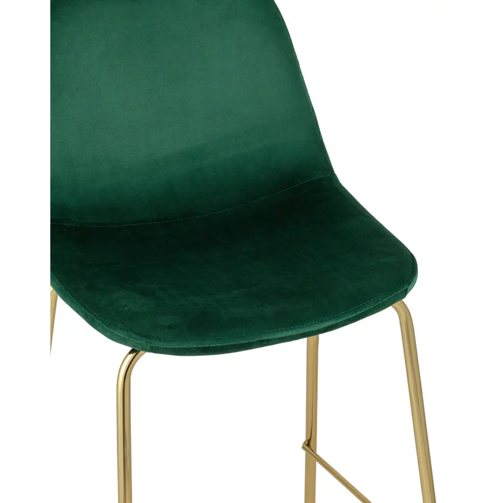 Фото 4 Барный стул Stool Group 42x90x46 велюр цвет зеленый ножки золото Фото 4 Барный стул Stool Group 42x90x46 велюр цвет зеленый ножки золото