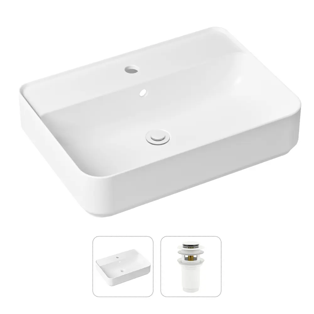 Фото Раковина накладная Lavinia boho Bathroom Sink 21520856 60 см цвет белый матовый Фото Раковина накладная Lavinia boho Bathroom Sink 21520856 60 см цвет белый матовый