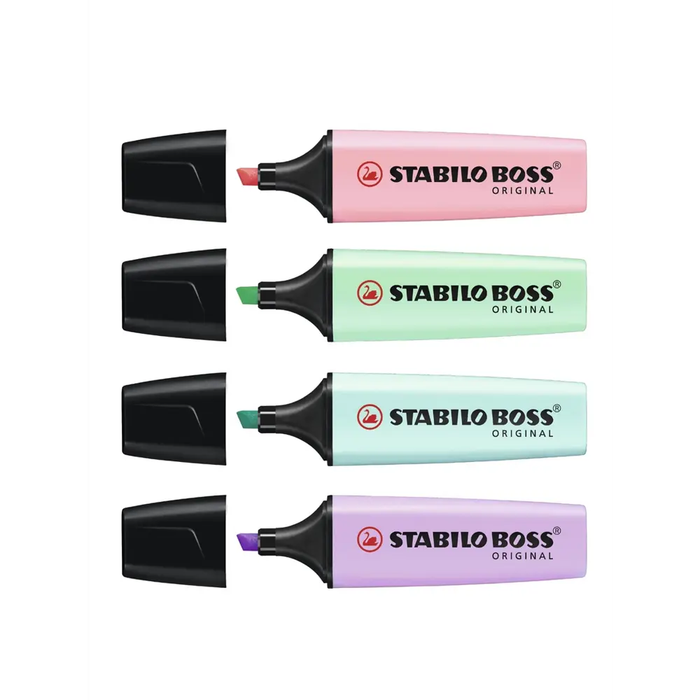 Фото 2 Маркер-текстовыделитель Stabilo BOSS ORIGINAL Pastel 70/4-2, 4 шт Фото 2 Маркер-текстовыделитель Stabilo BOSS ORIGINAL Pastel 70/4-2, 4 шт