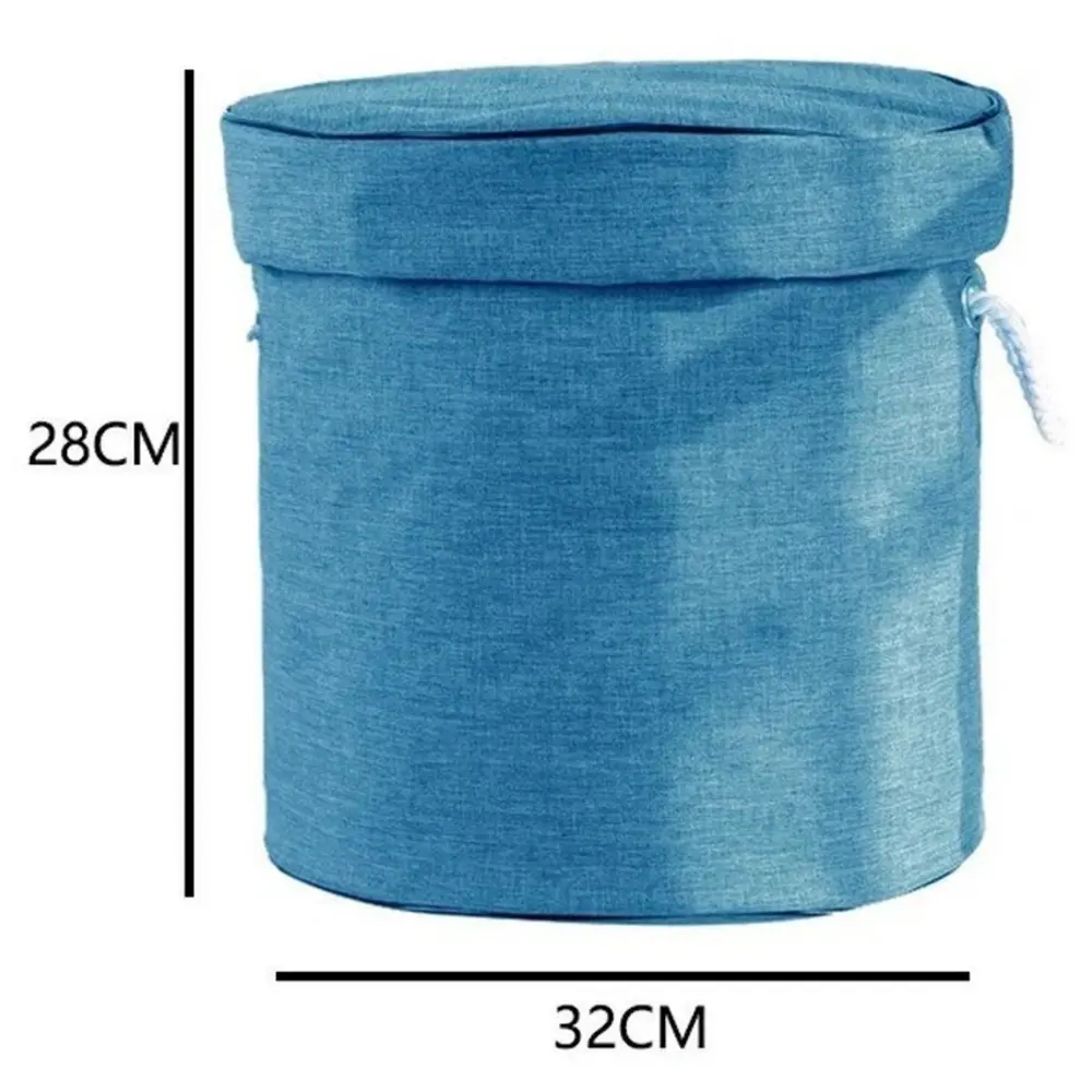 Фото 3 Ящик для личных вещей Homium 30x30x30 см текстиль цвет синий Фото 3 Ящик для личных вещей Homium 30x30x30 см текстиль цвет синий