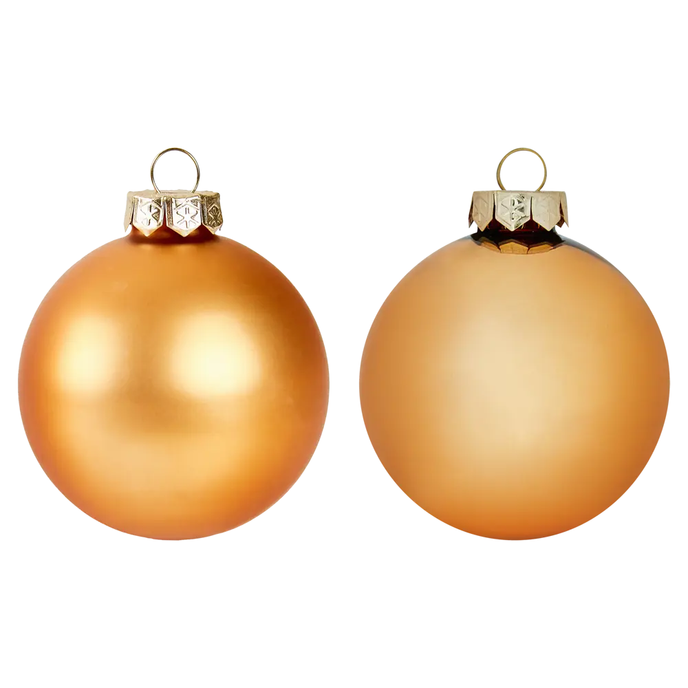 Фото 2 Набор новогодних шаров Christmas ø7 см цвет коричневый 8 шт.