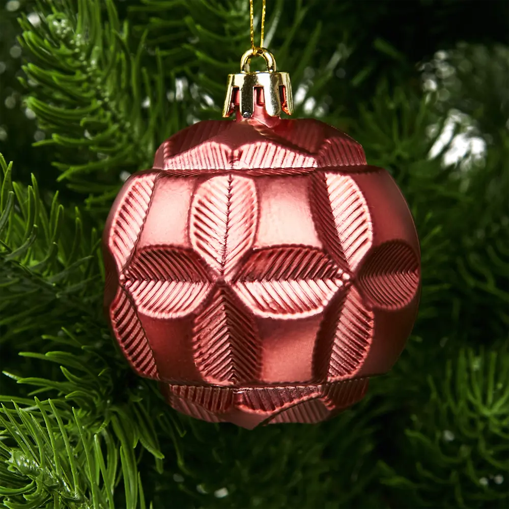 Фото 4 Набор новогодних шаров Christmas ø5-6 см цвет розово-белый 25 шт. Фото 4 Набор новогодних шаров Christmas ø5-6 см цвет розово-белый 25 шт.