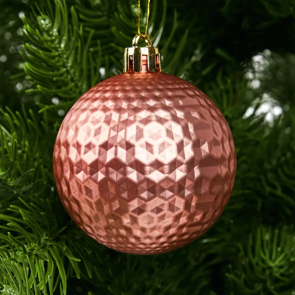 Фото 9 Набор новогодних шаров Christmas ø5-6 см цвет розово-белый 25 шт. Фото 9 Набор новогодних шаров Christmas ø5-6 см цвет розово-белый 25 шт.