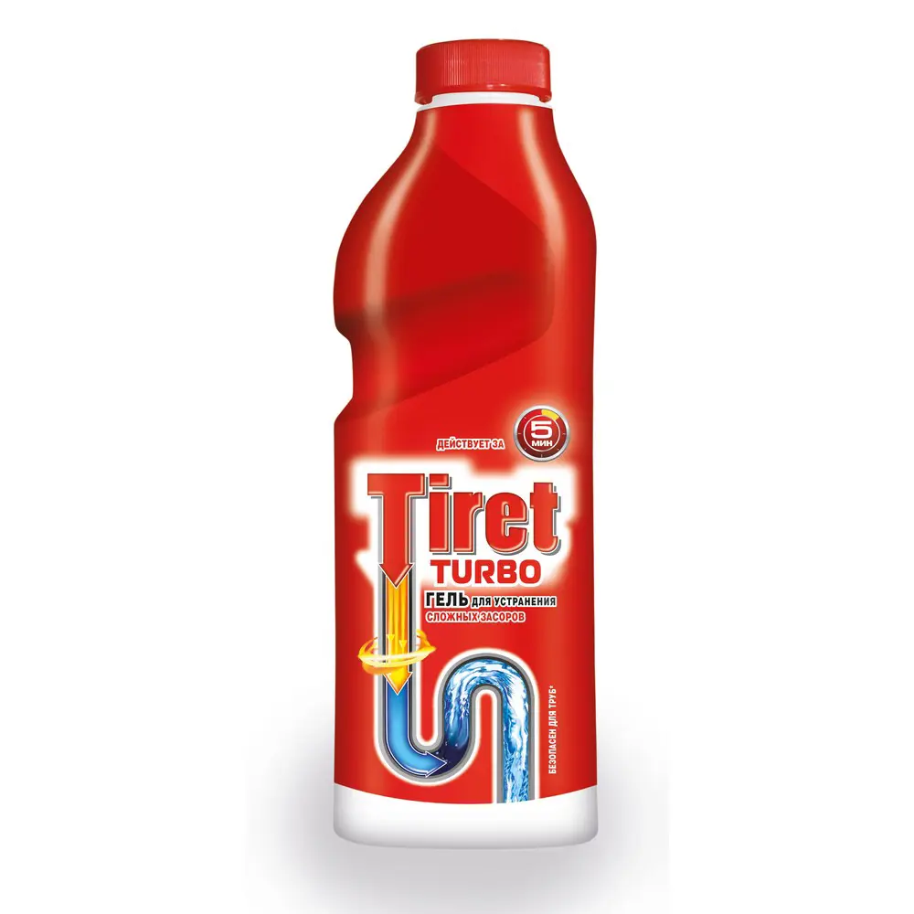 Фото Средство для чистки труб Tiret Turbo 1 л Фото Средство для чистки труб Tiret Turbo 1 л