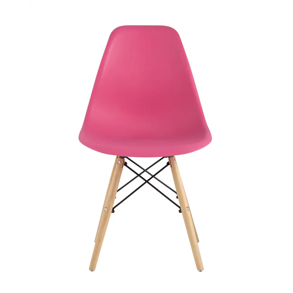 Фото 3 Комплект кухонных стульев 4 шт Стул груп DSW Style 81x42x46 см пластик цвет розовый Фото 3 Комплект кухонных стульев 4 шт Стул груп DSW Style 81x42x46 см пластик цвет розовый