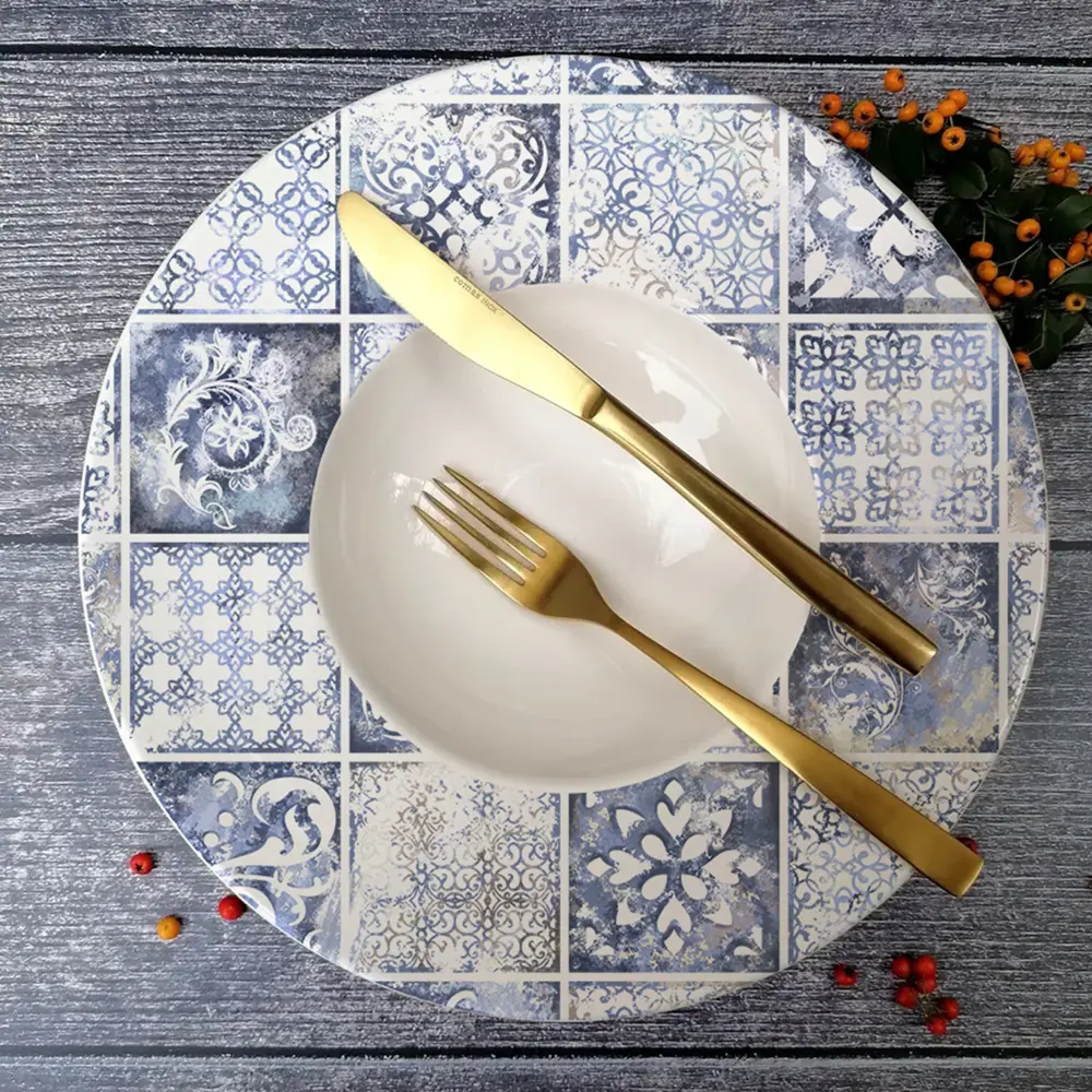 Фото 4 Тарелка Homium Азулежу 28x5.50x28 см керамика цвет белый