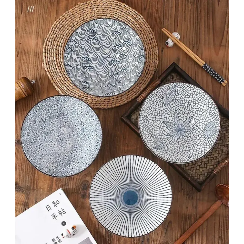 Фото 3 Тарелка Homium Japanese Collection Цветы 20x8x20 см керамика цвет белый/голубой Фото 3 Тарелка Homium Japanese Collection Цветы 20x8x20 см керамика цвет белый/голубой