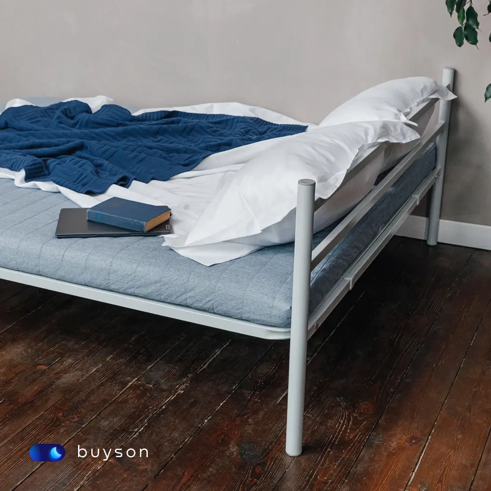 Фото 11 Кровать односпальная buyson BuyFirst 80x200 см металл цвет серый Фото 11 Кровать односпальная buyson BuyFirst 80x200 см металл цвет серый