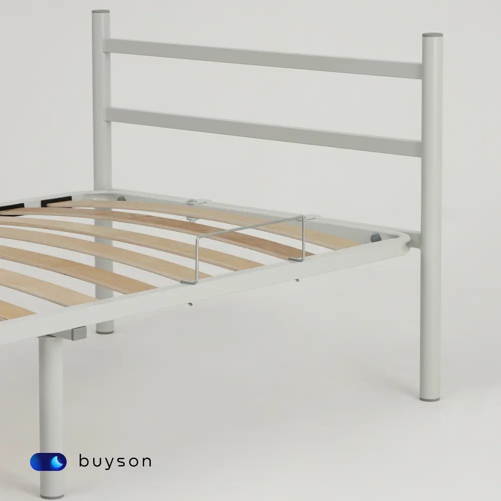 Фото 5 Кровать односпальная buyson BuyFirst 80x200 см металл цвет серый Фото 5 Кровать односпальная buyson BuyFirst 80x200 см металл цвет серый