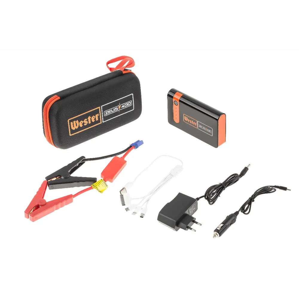 Фото 9 Устройство пусковое WESTER Zeus 400 10000 mAh Фото 9 Устройство пусковое WESTER Zeus 400 10000 mAh