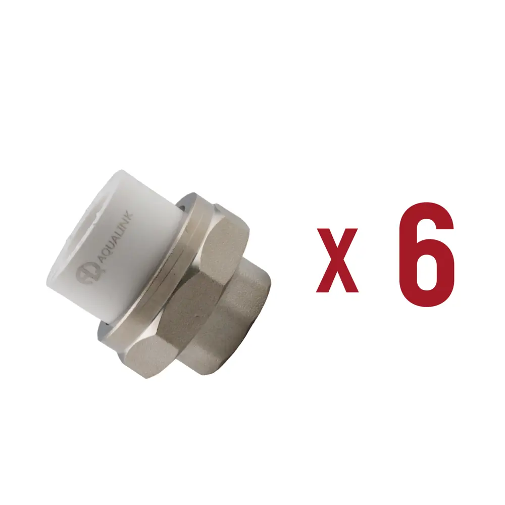 Фото Муфта комбинированная Aqualink 1/2"x20 мм ВП-ВР полипропилен 6 шт k16616 Фото Муфта комбинированная Aqualink 1/2"x20 мм ВП-ВР полипропилен 6 шт k16616