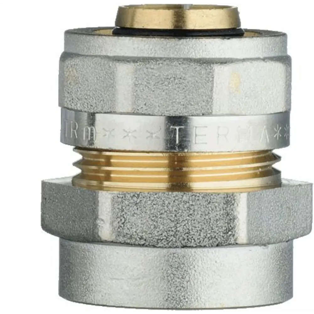 Фото Муфта комбинированная Terma 1"x26 мм ВР латунь Фото Муфта комбинированная Terma 1"x26 мм ВР латунь