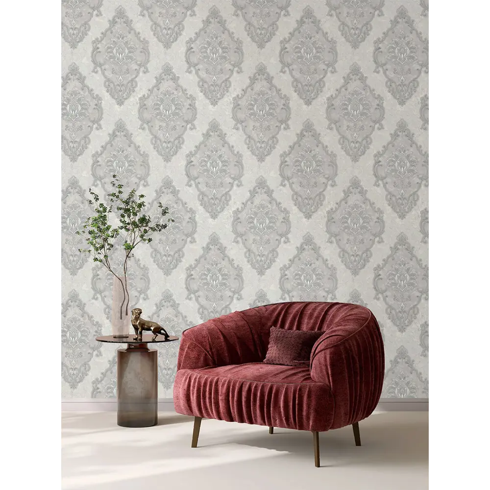 Фото 3 Обои флизелиновые Euro Decor Bourbon 1.06 м серые 7223-24 Фото 3 Обои флизелиновые Euro Decor Bourbon 1.06 м серые 7223-24