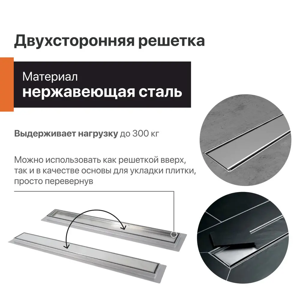 Фото 5 Трап для душа Ck drain 545063 комбинированный затвор 130x860 мм нержавеющая сталь Фото 5 Трап для душа Ck drain 545063 комбинированный затвор 130x860 мм нержавеющая сталь