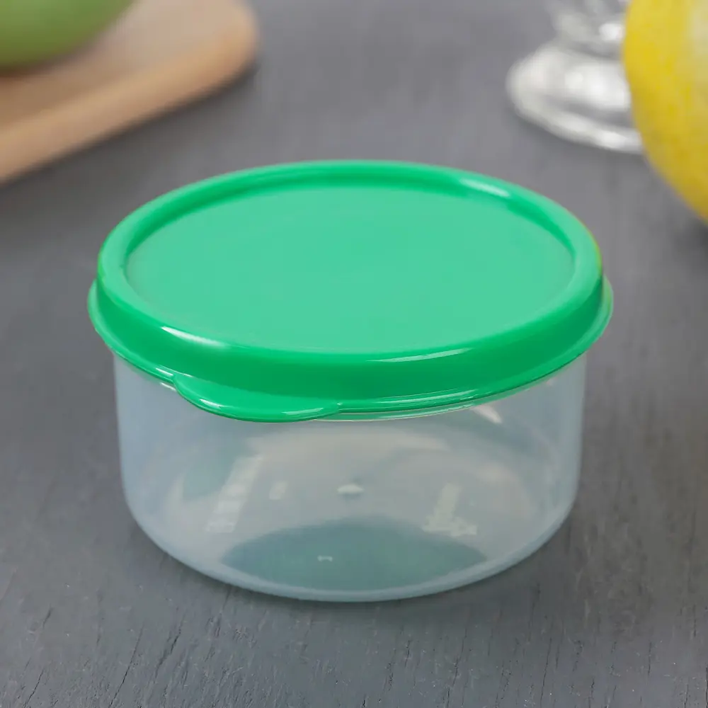 Фото Контейнер для пищевых продуктов Доляна 0.15 л пластик цвет зеленый