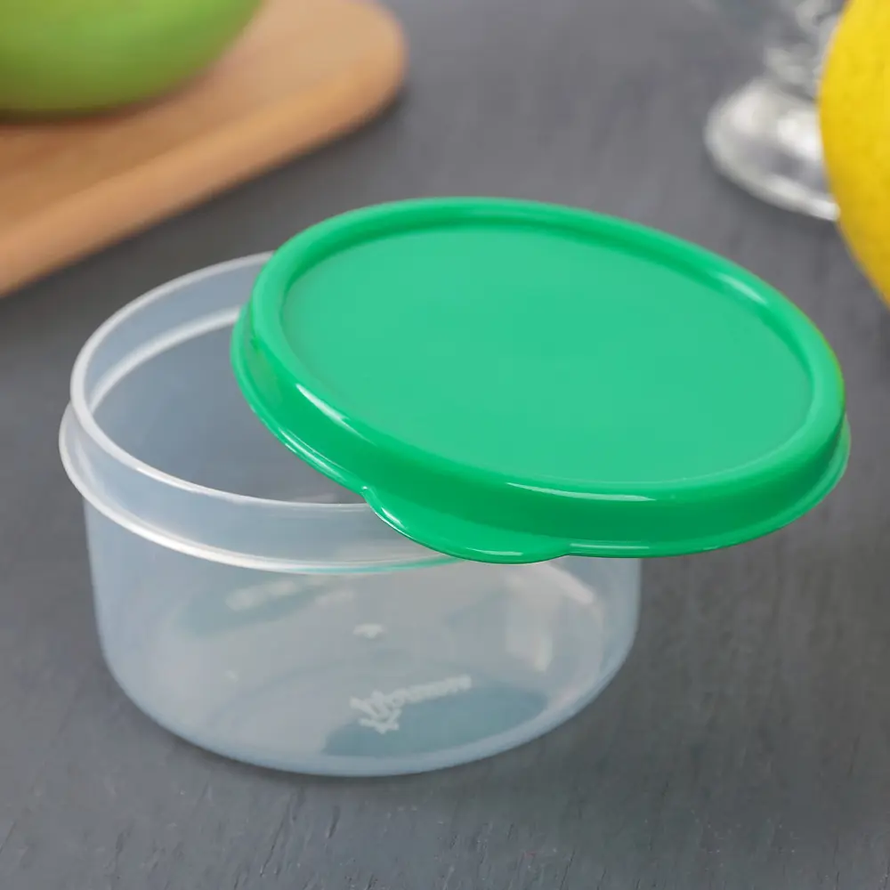 Фото 3 Контейнер для пищевых продуктов Доляна 0.15 л пластик цвет зеленый