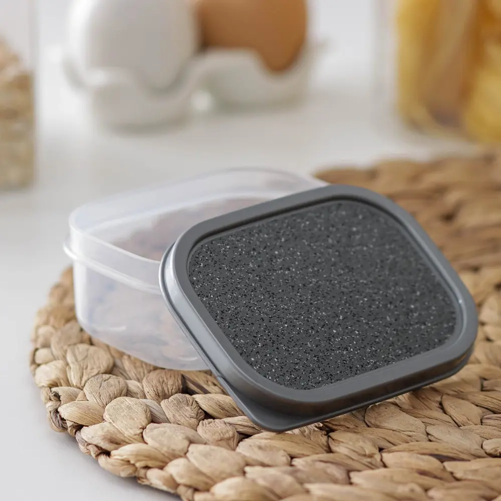Фото 3 Контейнер для пищевых продуктов Доляна Гранит 0.15 л пластик цвет серый