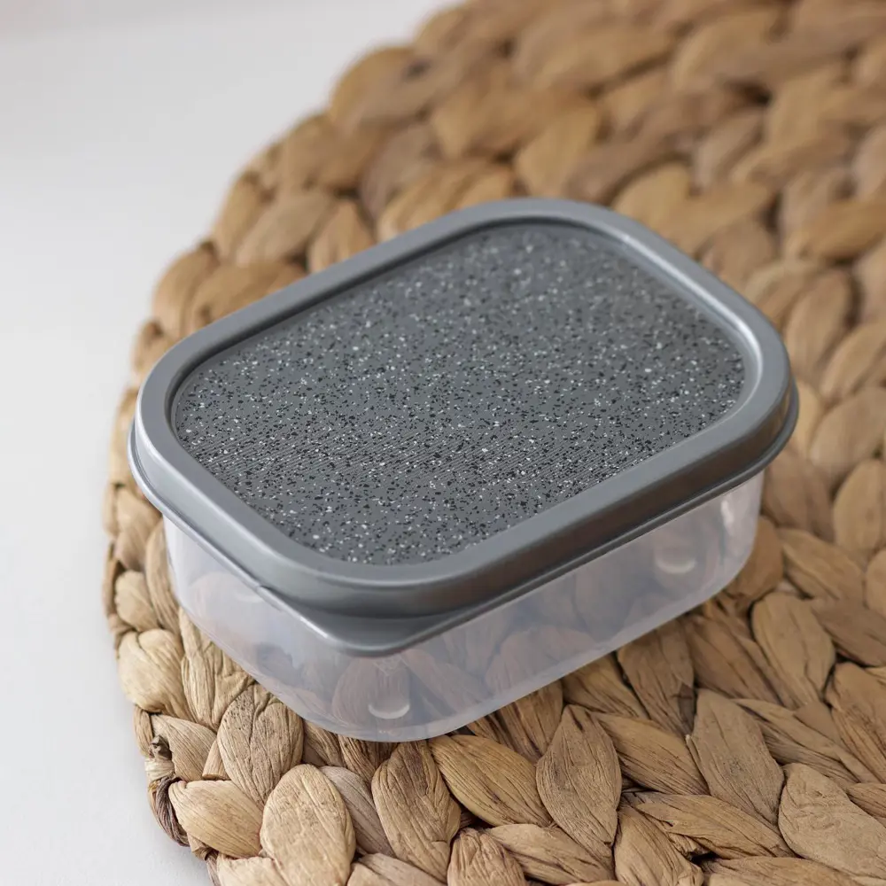 Фото 2 Контейнер для пищевых продуктов Доляна Гранит 0.15 л пластик цвет серый