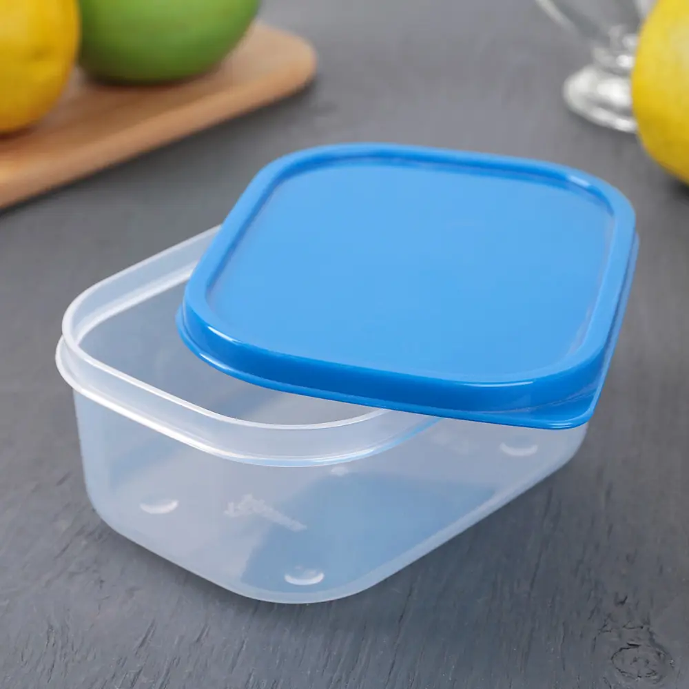 Фото 3 Контейнер для пищевых продуктов Доляна 0.5 л пластик цвет синий