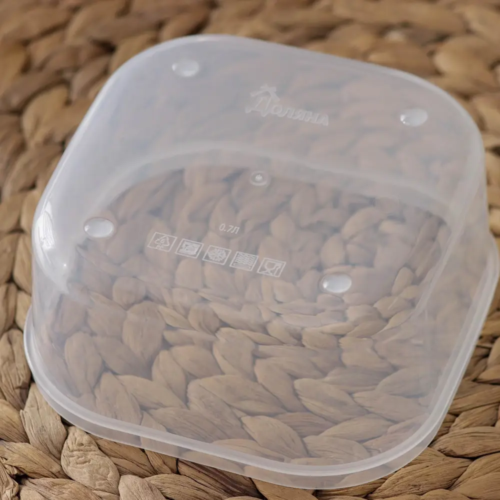 Фото 4 Контейнер для пищевых продуктов Доляна 0.7 мл пластик цвет черный Фото 4 Контейнер для пищевых продуктов Доляна 0.7 мл пластик цвет черный