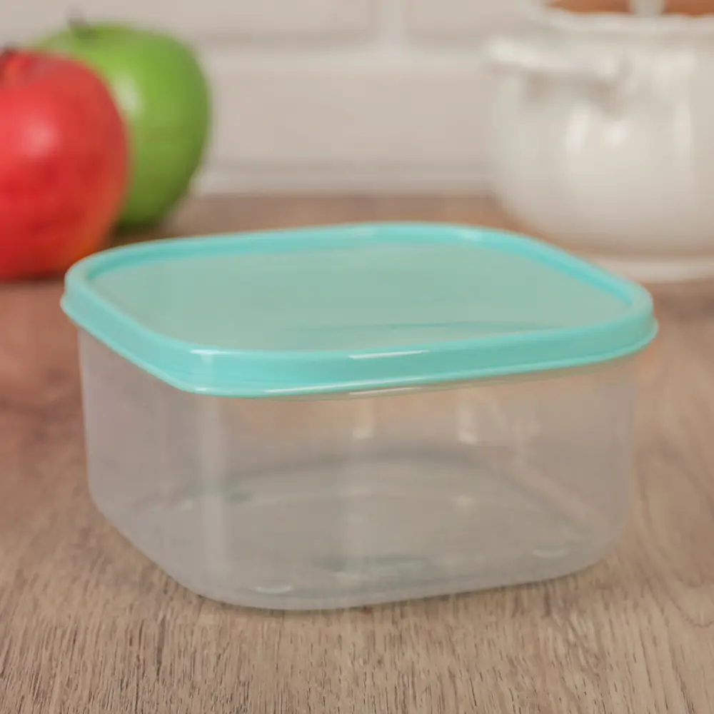 Фото Контейнер для пищевых продуктов Доляна 0.7 мл пластик цвет бирюзовый