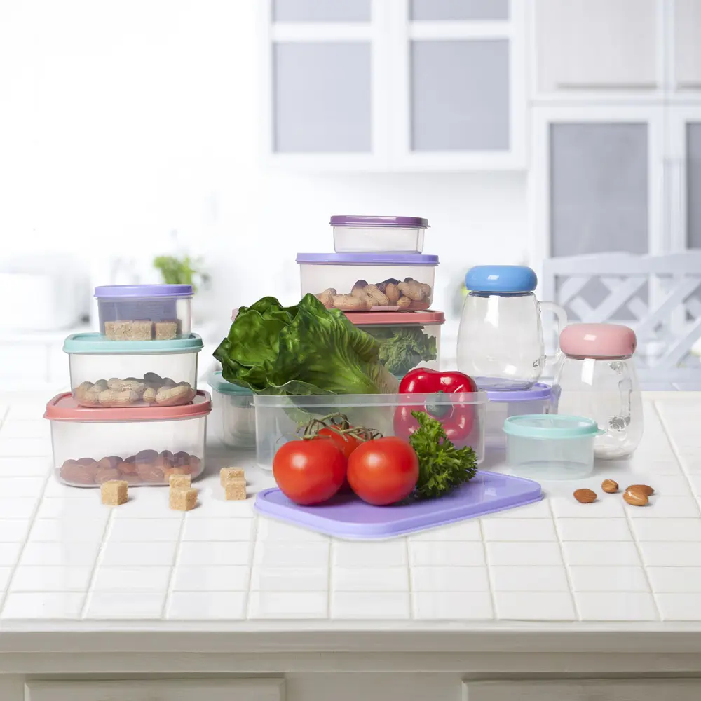 Фото 5 Контейнер для пищевых продуктов Доляна 0.7 мл пластик цвет бирюзовый