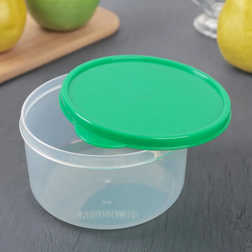 Фото 4 Набор контейнеров 3 шт Доляна 0.15 л пластик цвет зеленый