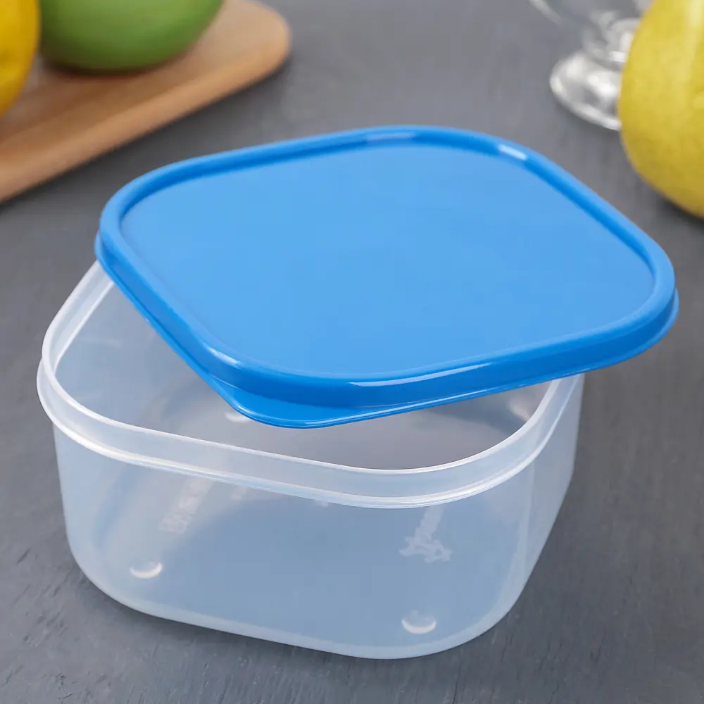 Фото 3 Контейнер для пищевых продуктов Доляна 0.7 мл пластик цвет синий