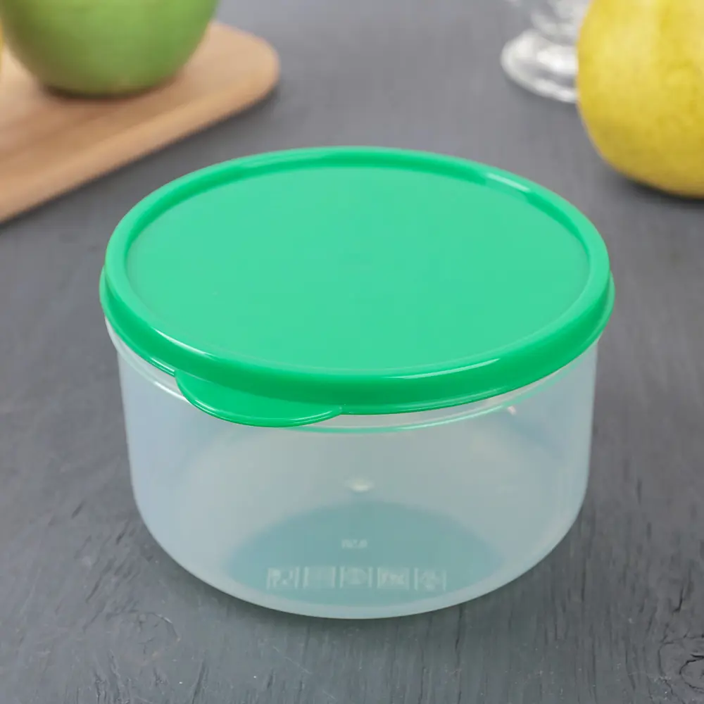 Фото 2 Набор контейнеров 3 шт Доляна 0.15 л пластик цвет зеленый