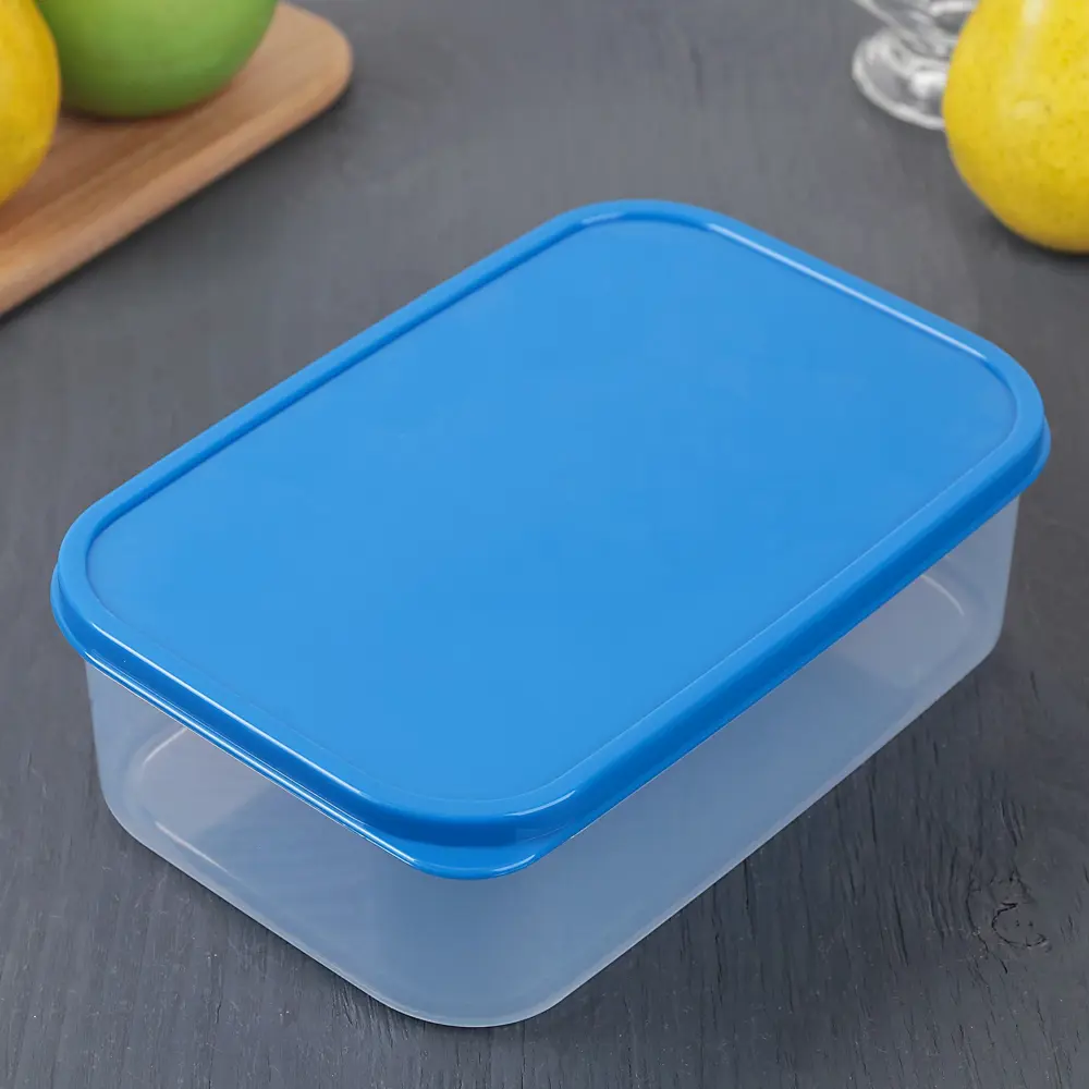 Фото Контейнер для пищевых продуктов Доляна 1.2 мл пластик цвет синий