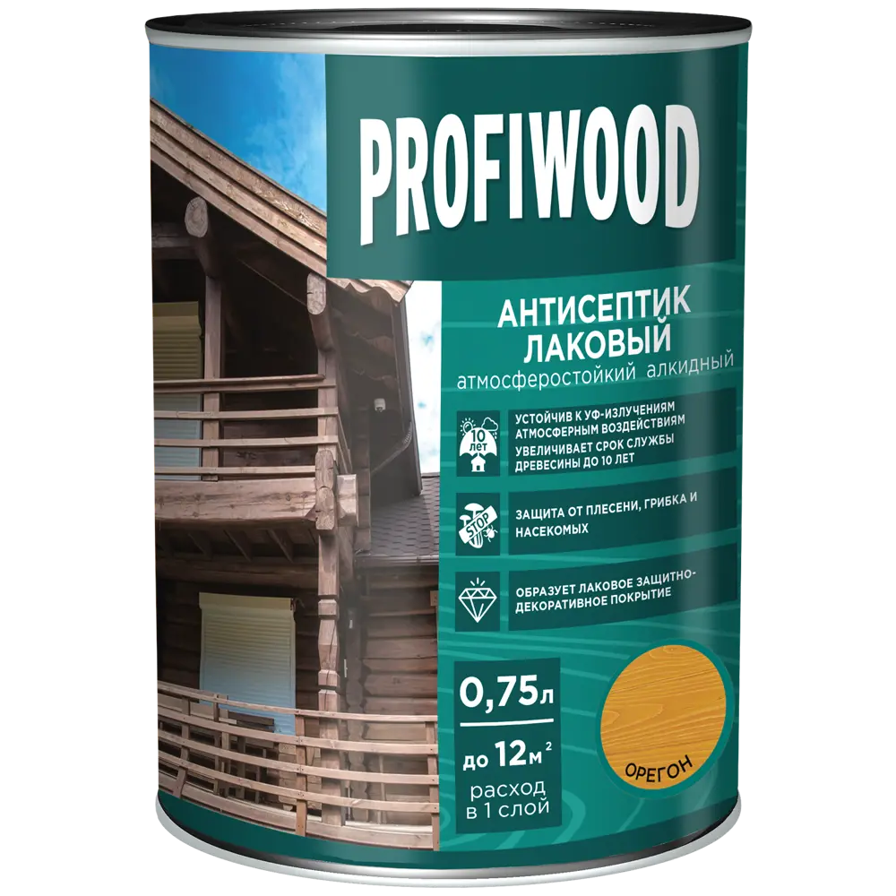 Фото 2 Антисептик Profiwood глянцевый орегон 0.7 кг Фото 2 Антисептик Profiwood глянцевый орегон 0.7 кг