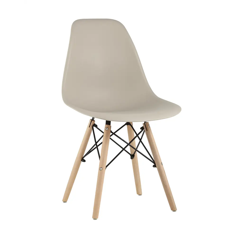 Фото 3 Комплект кухонных стульев 2 шт Стул груп Y801 81x53x63 см пластик цвет бежевый