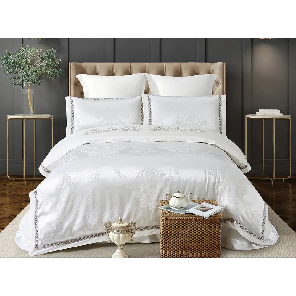 Фото Комплект постельного белья Cristelle Venice TJ113-64 код1093, евро, жаккард, разноцветный Фото Комплект постельного белья Cristelle Venice TJ113-64 код1093, евро, жаккард, разноцветный