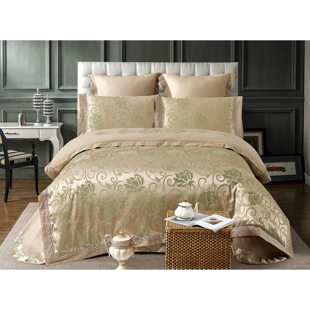 Фото Комплект постельного белья Cristelle Venice TJ113-78 код1093, евро, жаккард, разноцветный Фото Комплект постельного белья Cristelle Venice TJ113-78 код1093, евро, жаккард, разноцветный